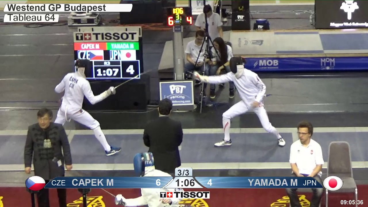 2018 112 T64 03 M E Individual Budapest HUN GP BLUE YAMADA JPN vs CAPEK CZE