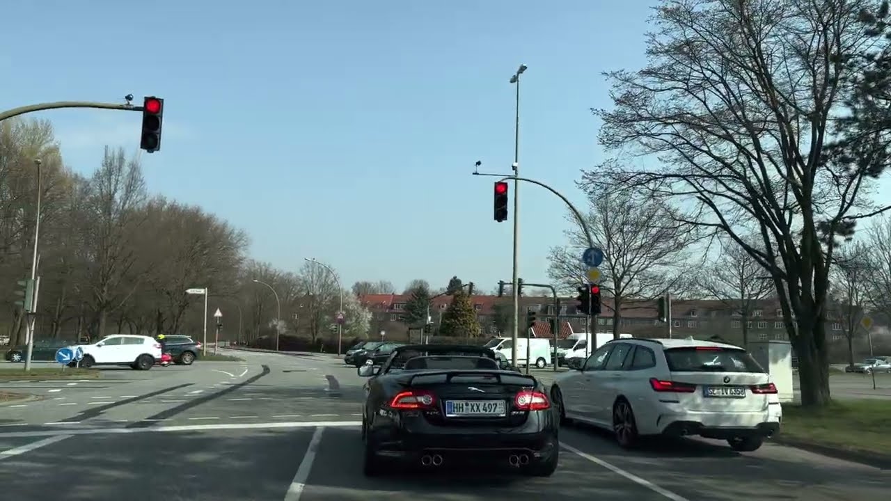 Spring 2022 in Hamburg driving in HDR