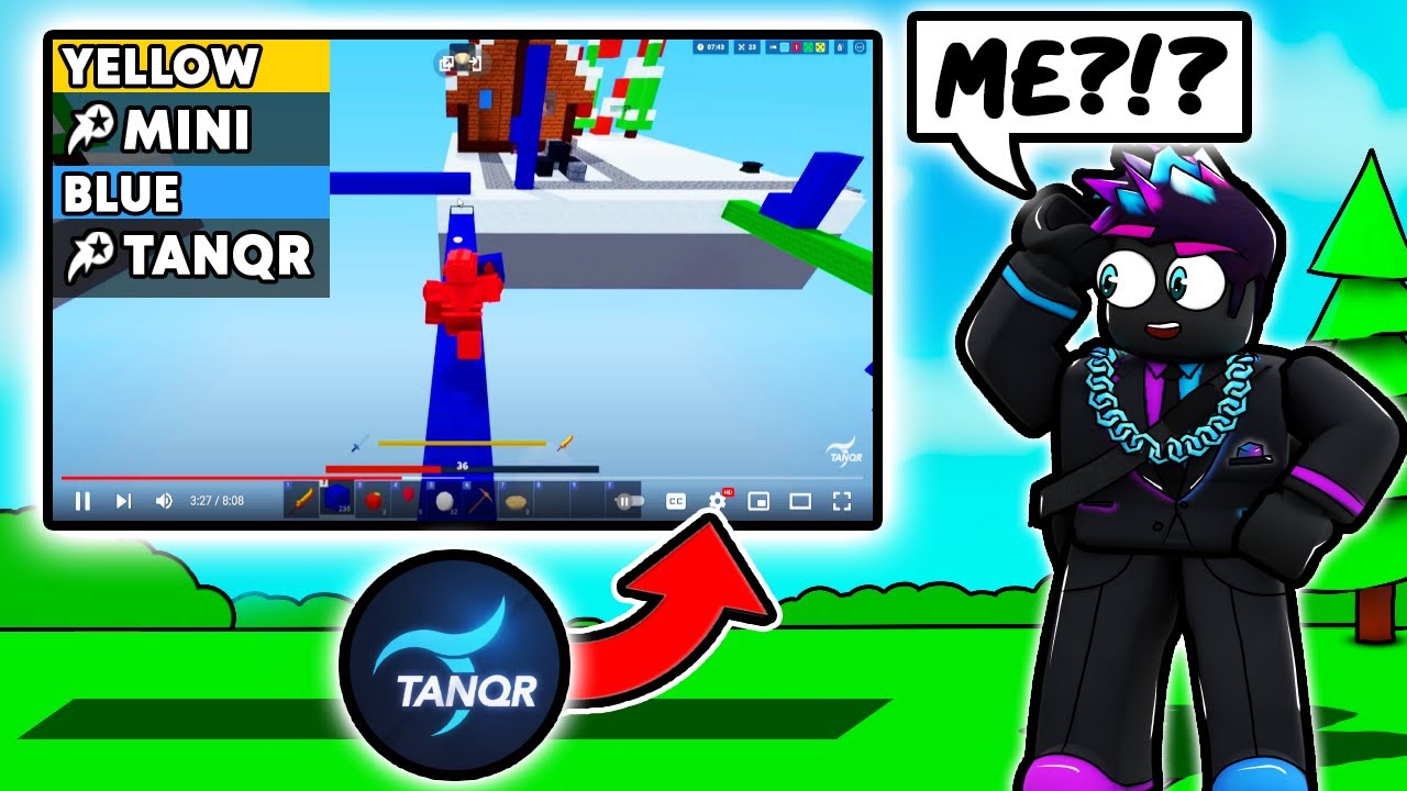 Итак, я был в видео Tanqrs Roblox BedWars...