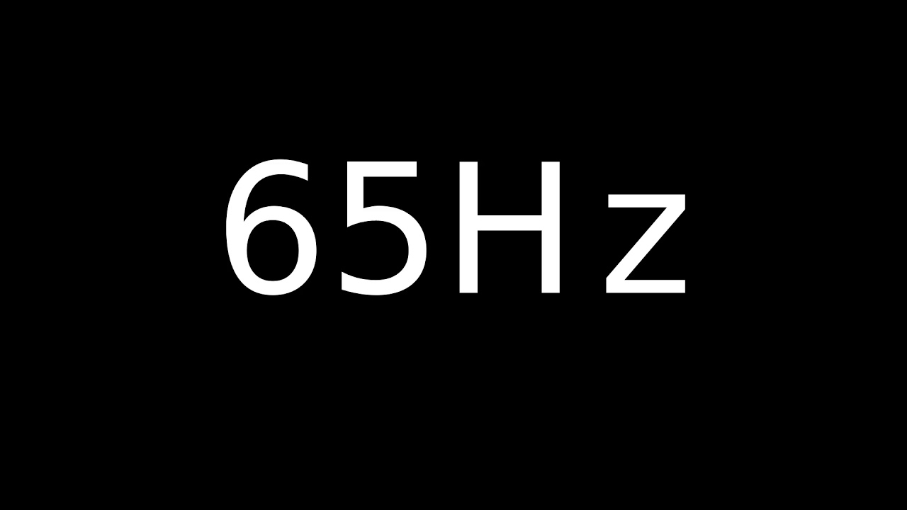 Speaker Sound Test 65Hz | Speaker cleaner sound