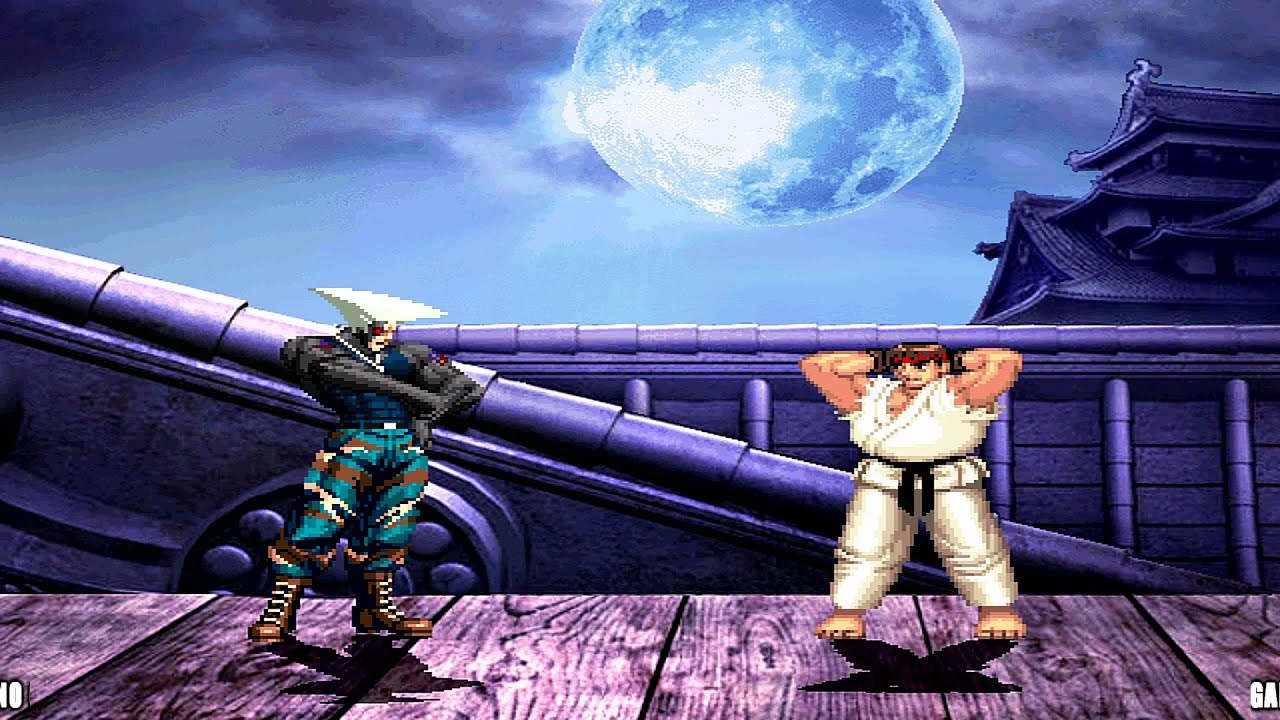 CLASSIC RYU SF2 FACES FUTURE CYBER GUILE - WHO WINS?!