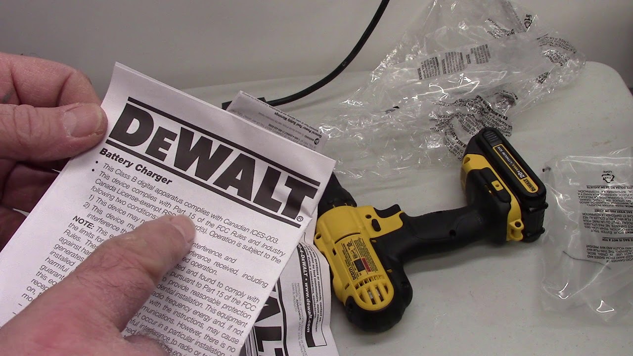 Dewalt Drill DCD771C2 DCD771 Battery Pack DCB201 Keyless Chuck