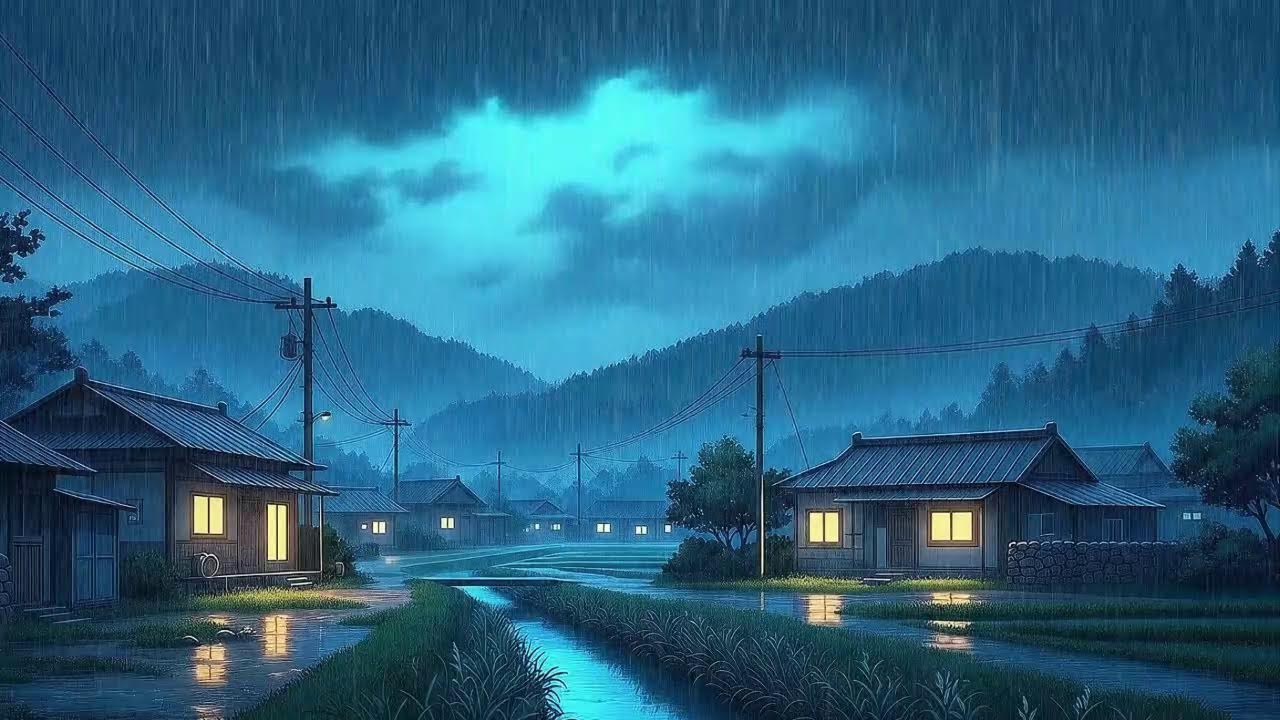 Rain Sounds & Lofi for Work in a Peaceful Korean Rainy Night to Stay Focused 😌