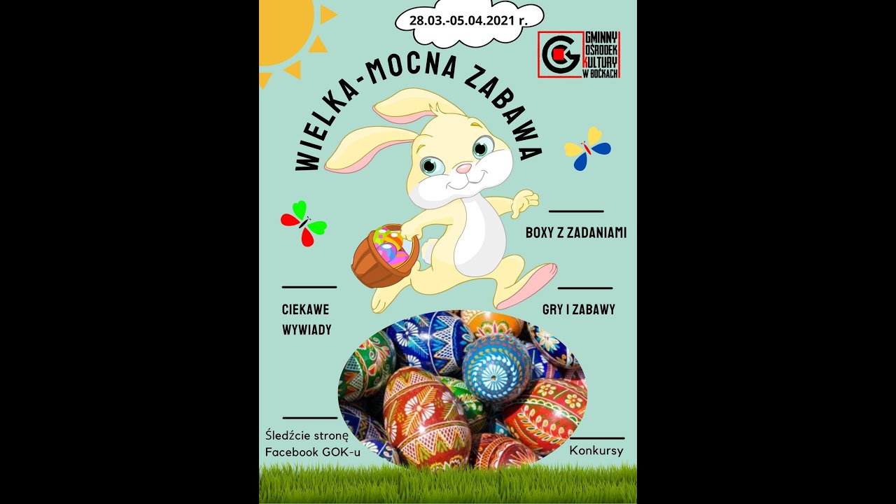Wielka- Mocna zabawa z Gminnym Ośrodkiem Kultury w Boćkach- Niedziela Palmowa i nie tylko