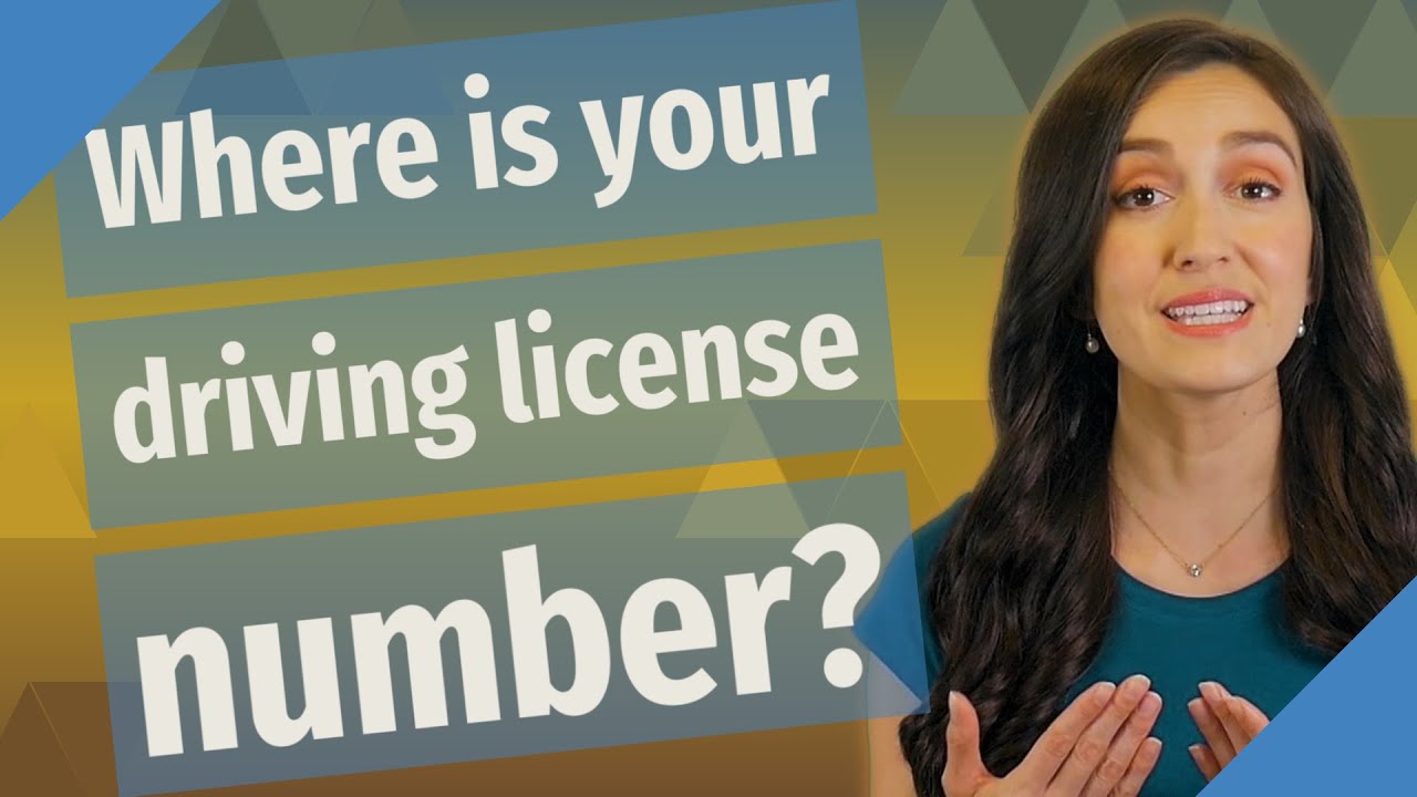 Where is your driving license number?