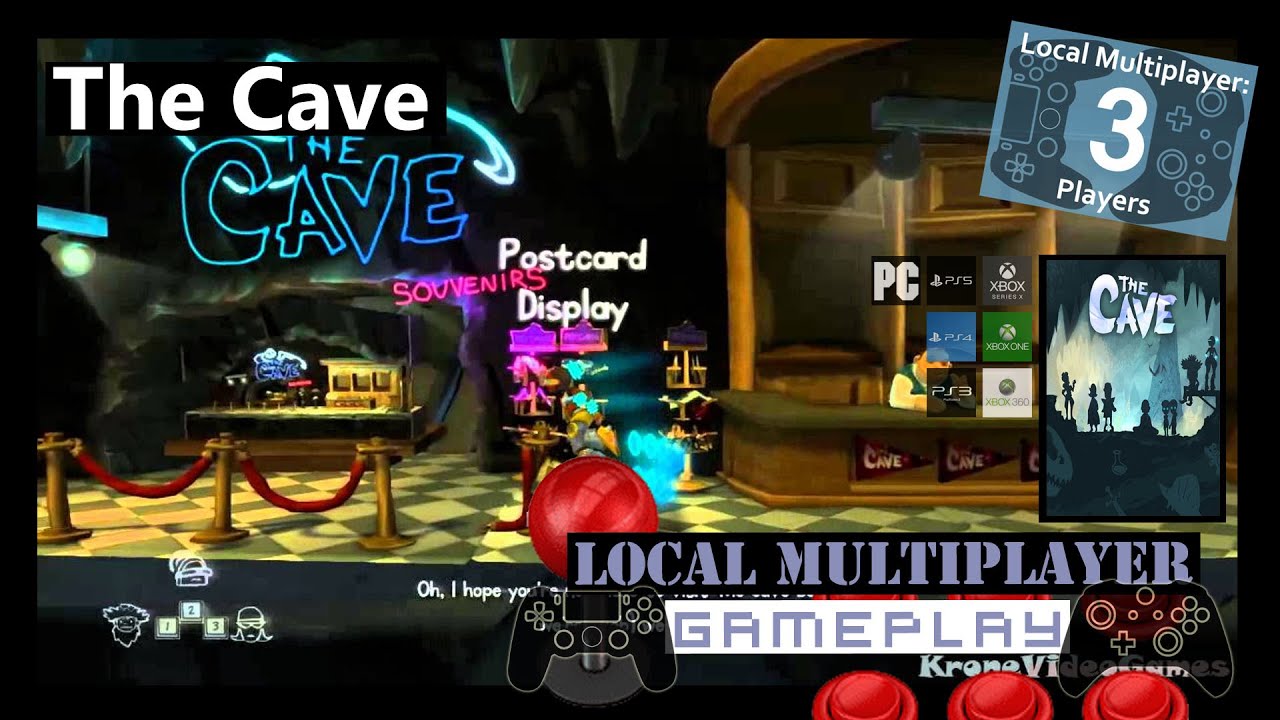 The Cave Co Op 3 Player Couch Local Multiplayer - Gameplay