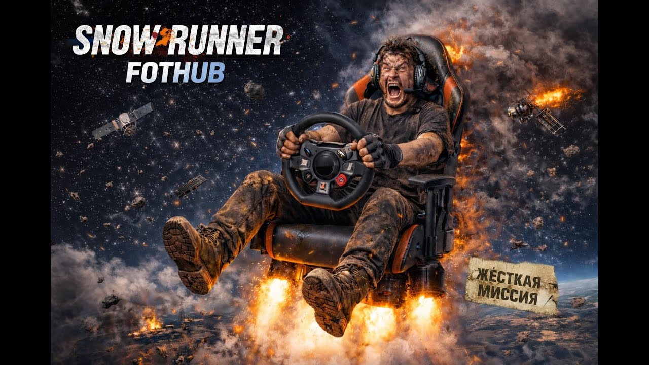 Стрим на руле / SnowRunner / СноуРаннер / симулятор бездорожья / грузоперевозки /Moza R3