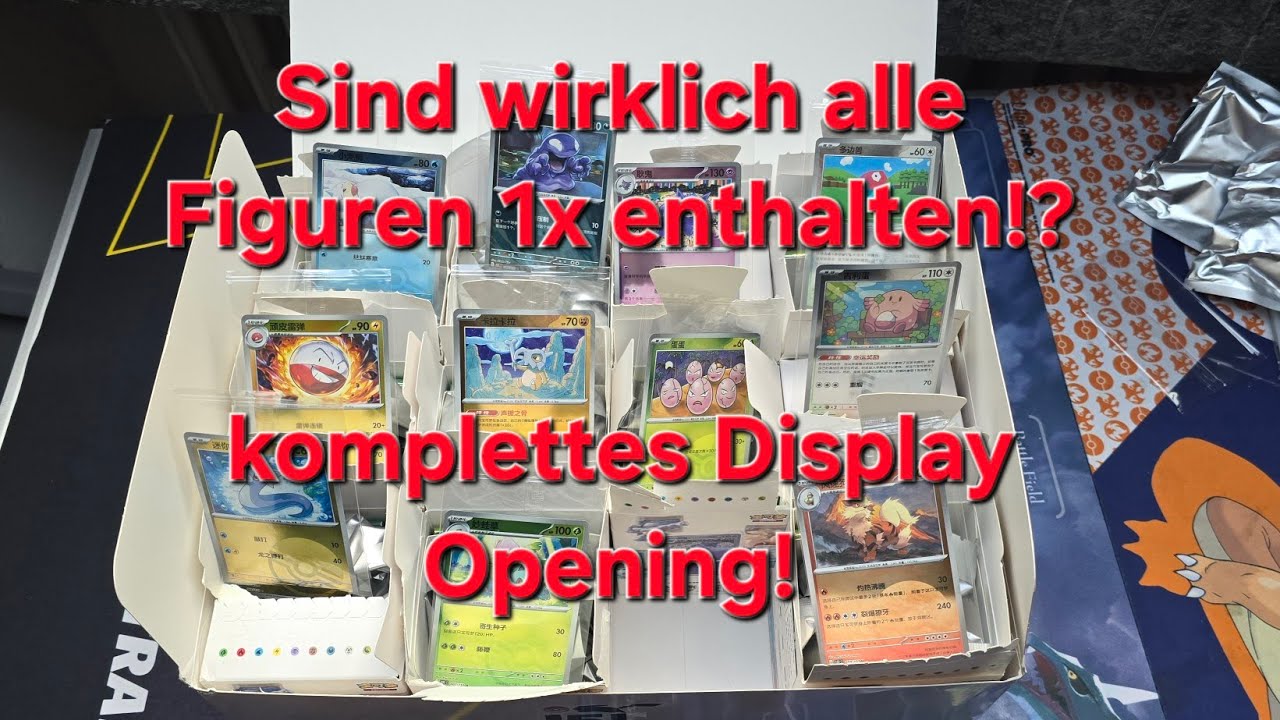 DISPLAY OPENING: Pokemon 151 Dream Painting Figur Blind Boxen Simplified Chinese #MetalBirdCards 