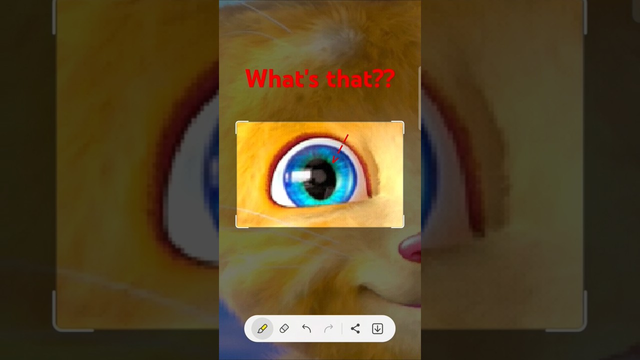 What's that in Ginger's eye?? 👁|AvaKuromi_Vids #scary #creepy #talkingtom #talkingginger #talkingben