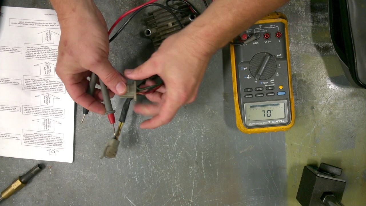 Testing Honda CB750 rectifier/voltage regulator
