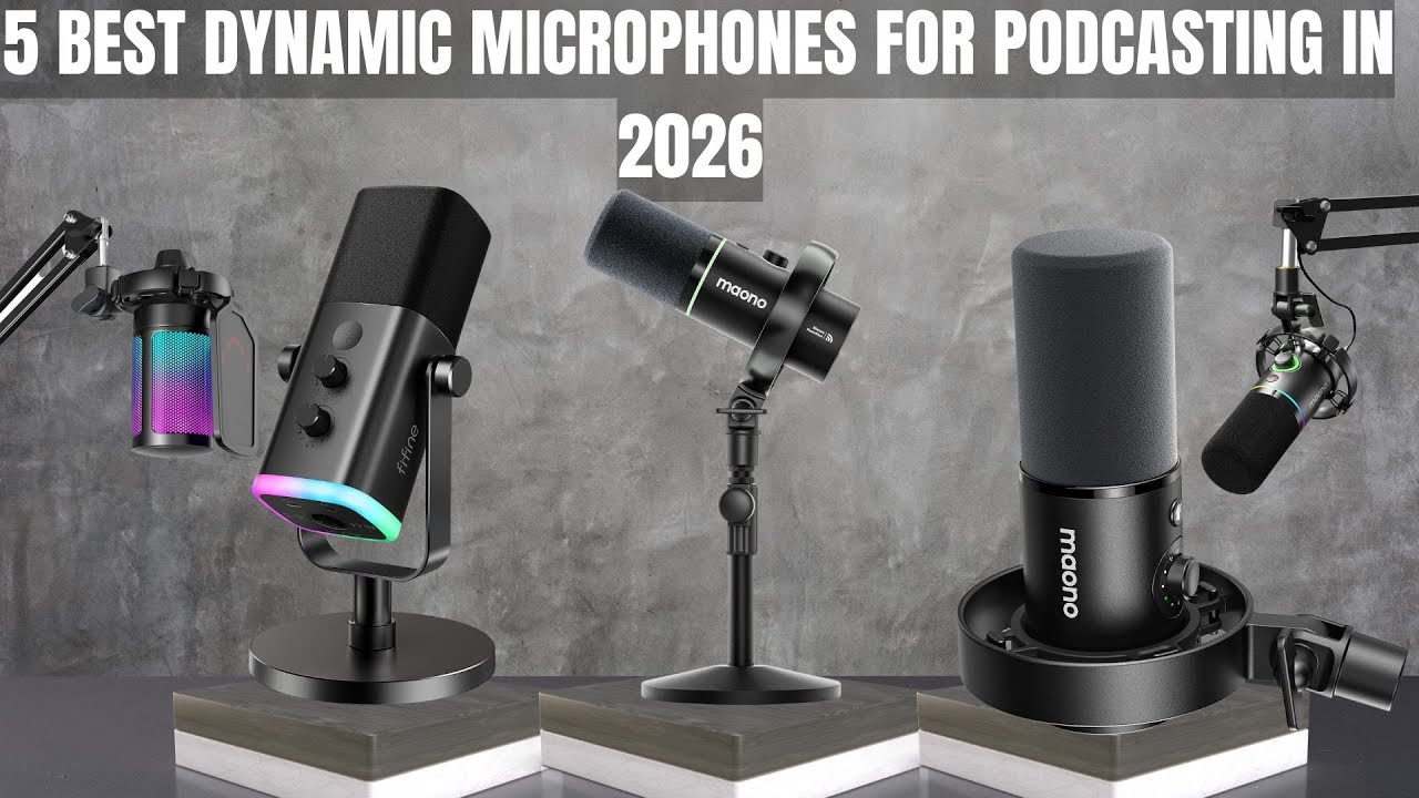 5 ЛУЧШИХ динамических микрофонов для подкастинга в 2026 году (протестировано и ранжировано)