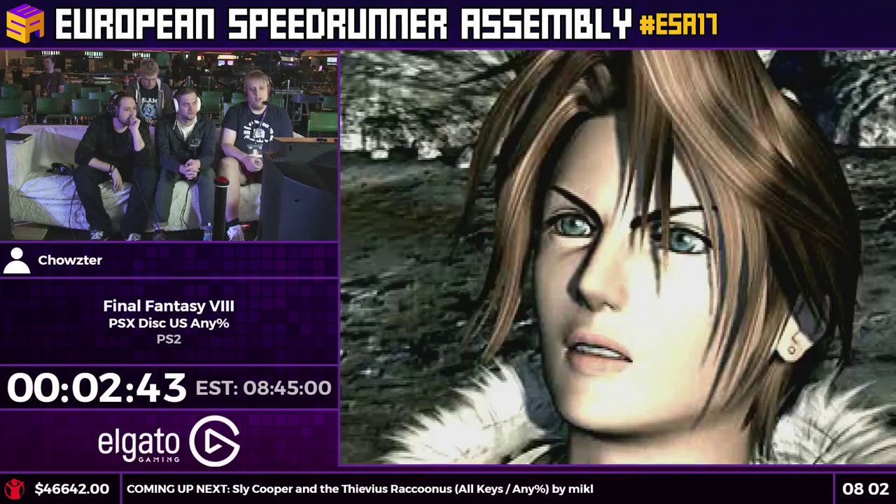 #ESA17 Speedruns - Final Fantasy VIII [PSX Disc US Any%] by Chowzter