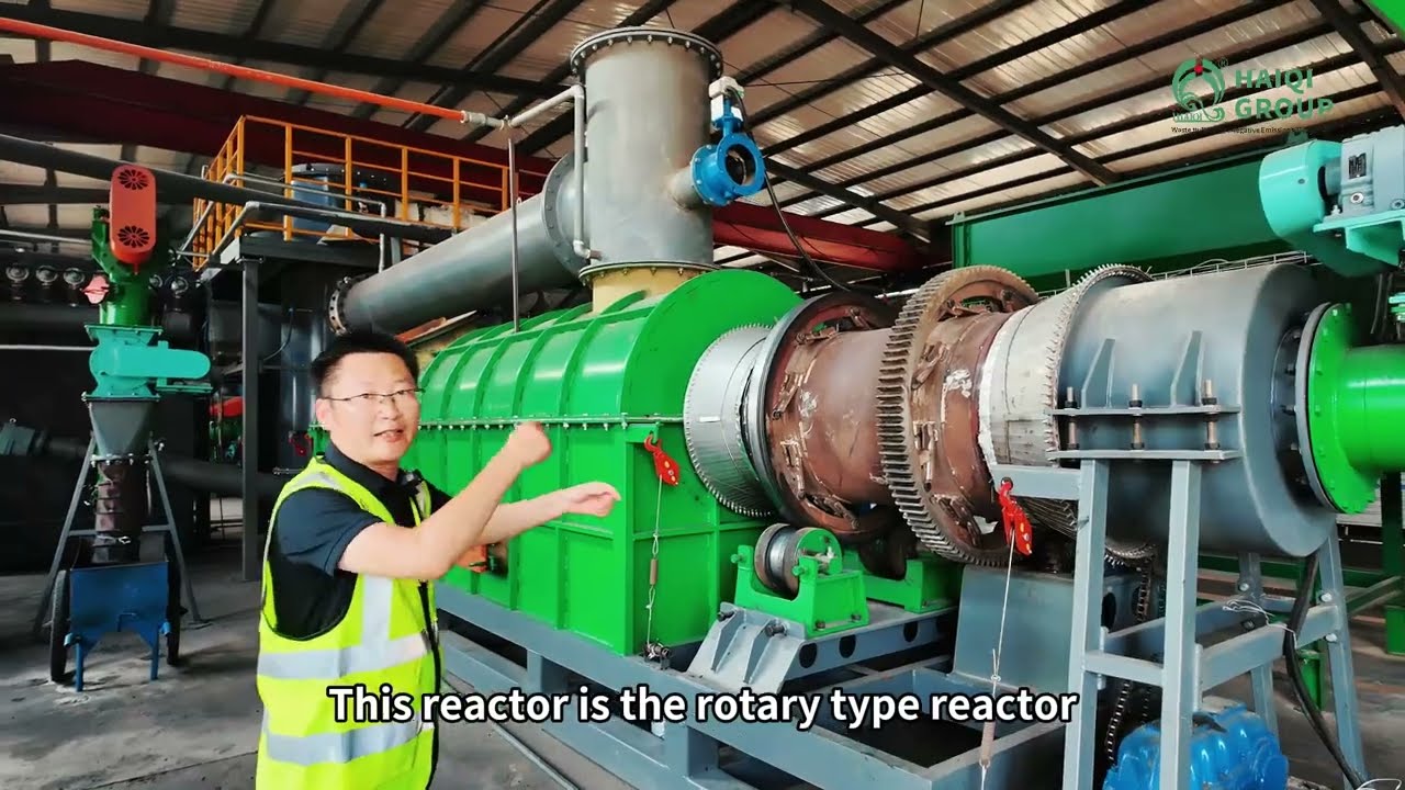 HaiQi Biochar Production Equipment: Self-Sustaining, No Extra Fuel Needed #Biochar #BiocharMachine