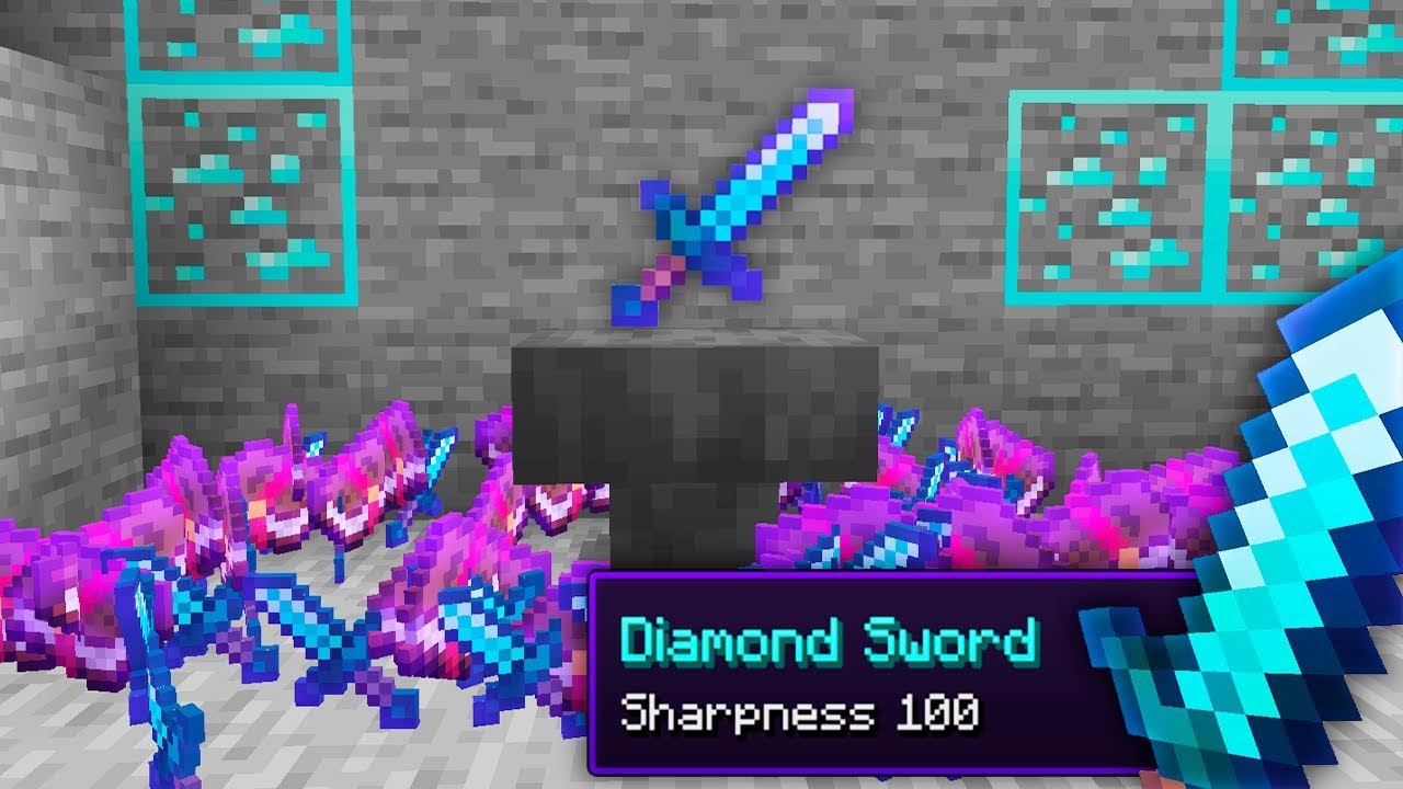 I started with Sharpness 100 in Minecraft UHC