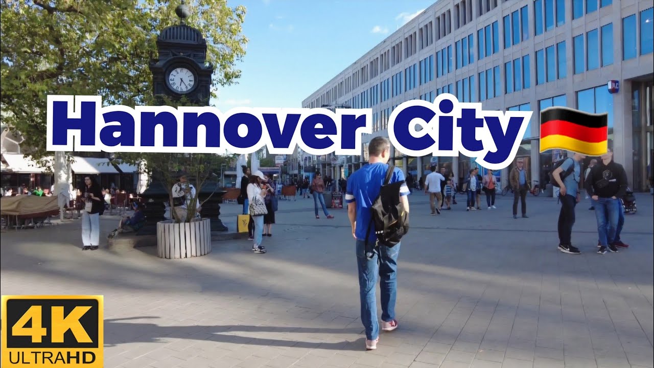 4k Germany City Hannover 🇩🇪 Walk in Tour Ultra HD 60fps Video 2024