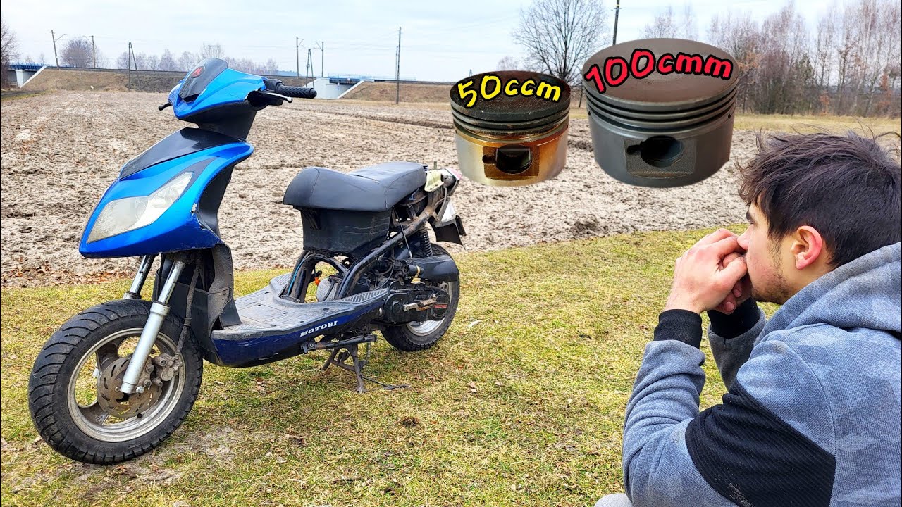 jak stuningować chiński skuter 4t z 50ccm na 100ccm (krok po kroku)