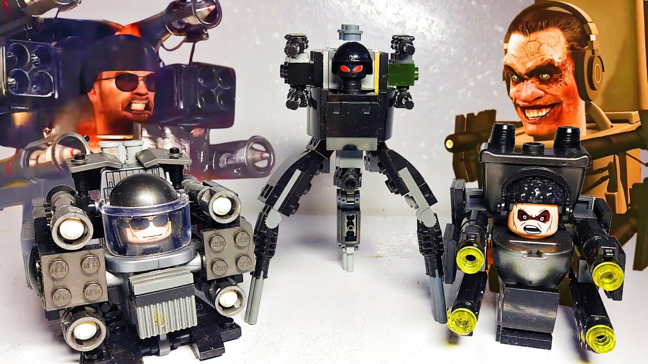 LEGO Skibidi Toilet || Assemble Decoy G-MAN, Penta Strider and Artillerist skibidi soldier 🔥 