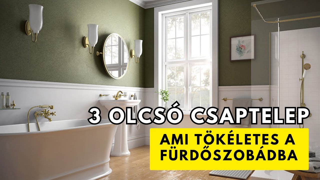 Milyen csaptelepet válasszak a fürdőszobába? - Íme 3 lehetőség a tökéletes fürdőszobai élményért