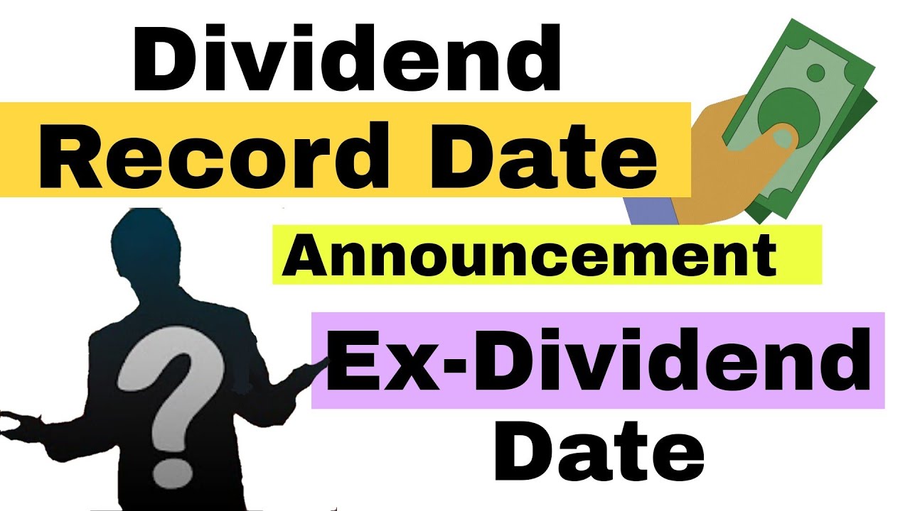 Dividend Dates Explained  || Announcement Date, Record Date, Ex Dividend Date || with Example