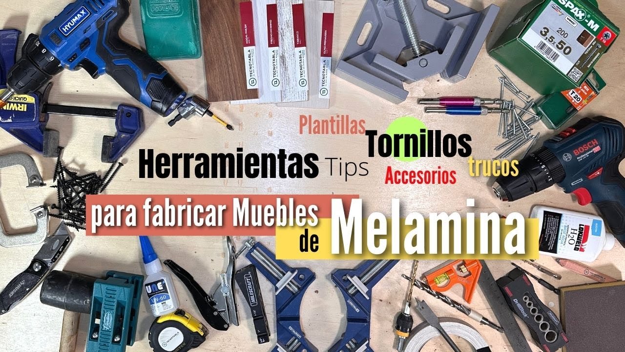 ⭐HERRAMIENTAS y TRUCOS para fabricar muebles de MELAMINA⭐