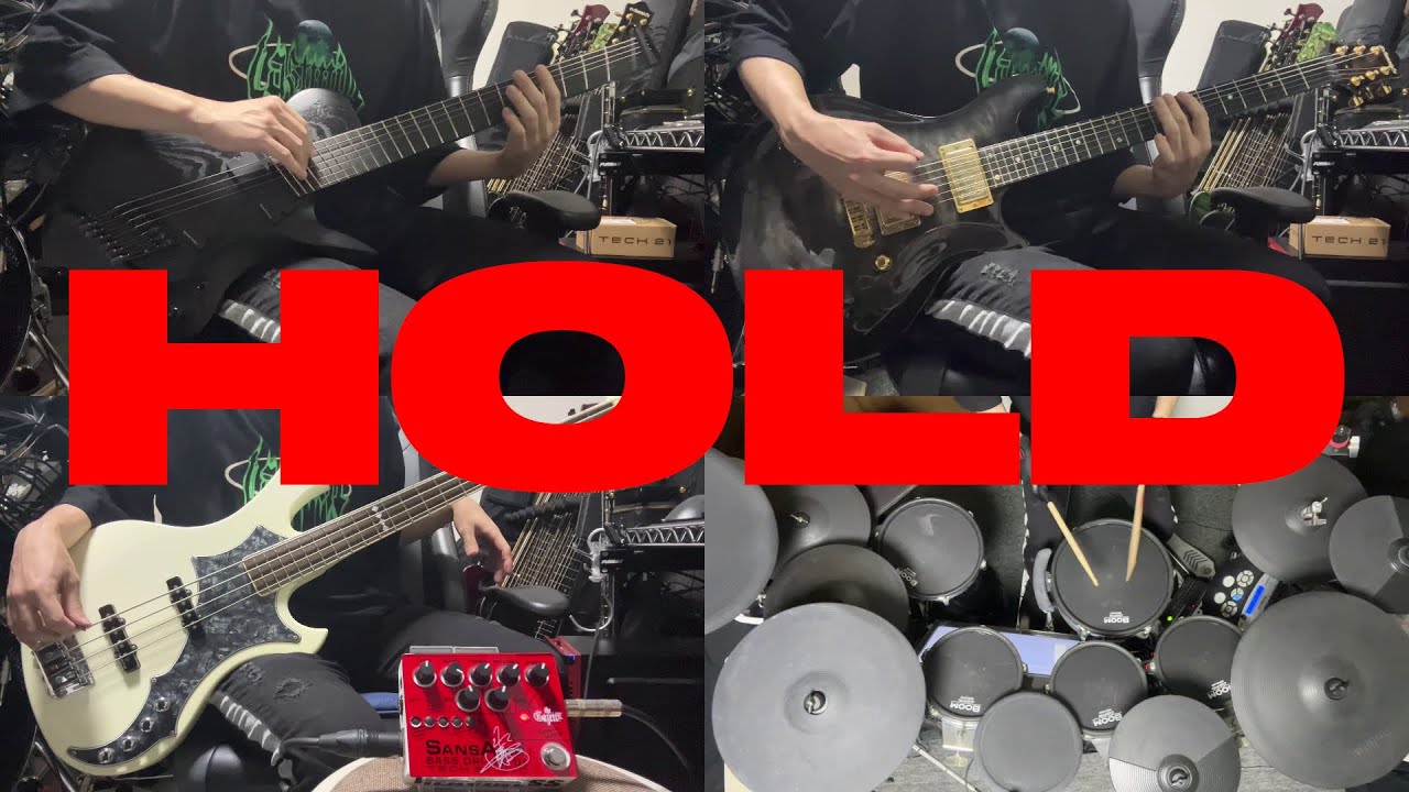 [TAB]THE GAZETTE - HOLD Live version[Guitar Bass Drum Cover]