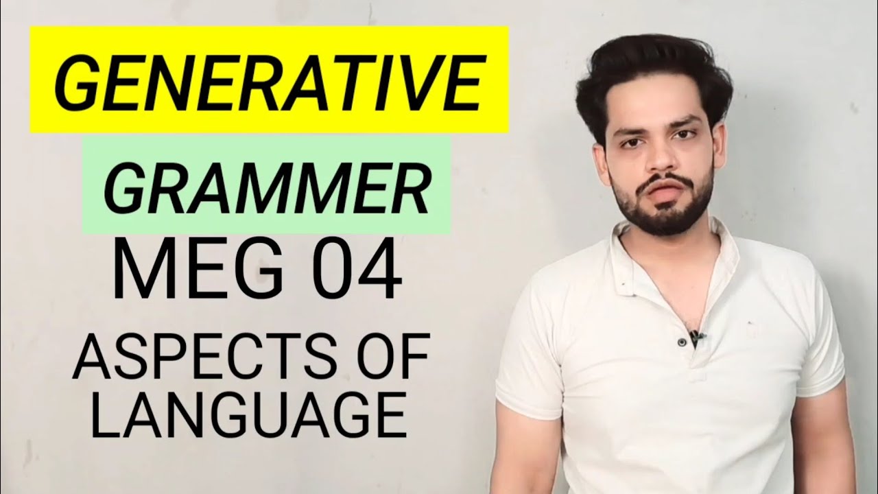 Generative Grammar Meg 04 Aspects of Language in Hindi