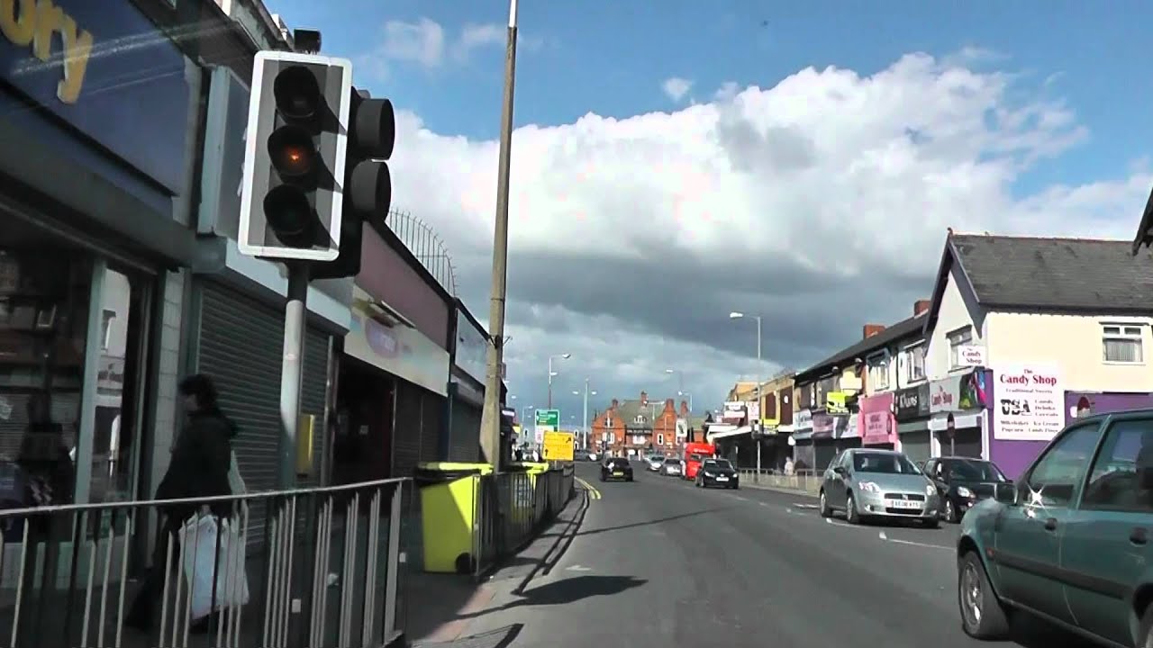 Driving On Orrell Lane, Walton Vale, Warbreck Moor & Caldy Road, Liverpool, England 15th April 2012