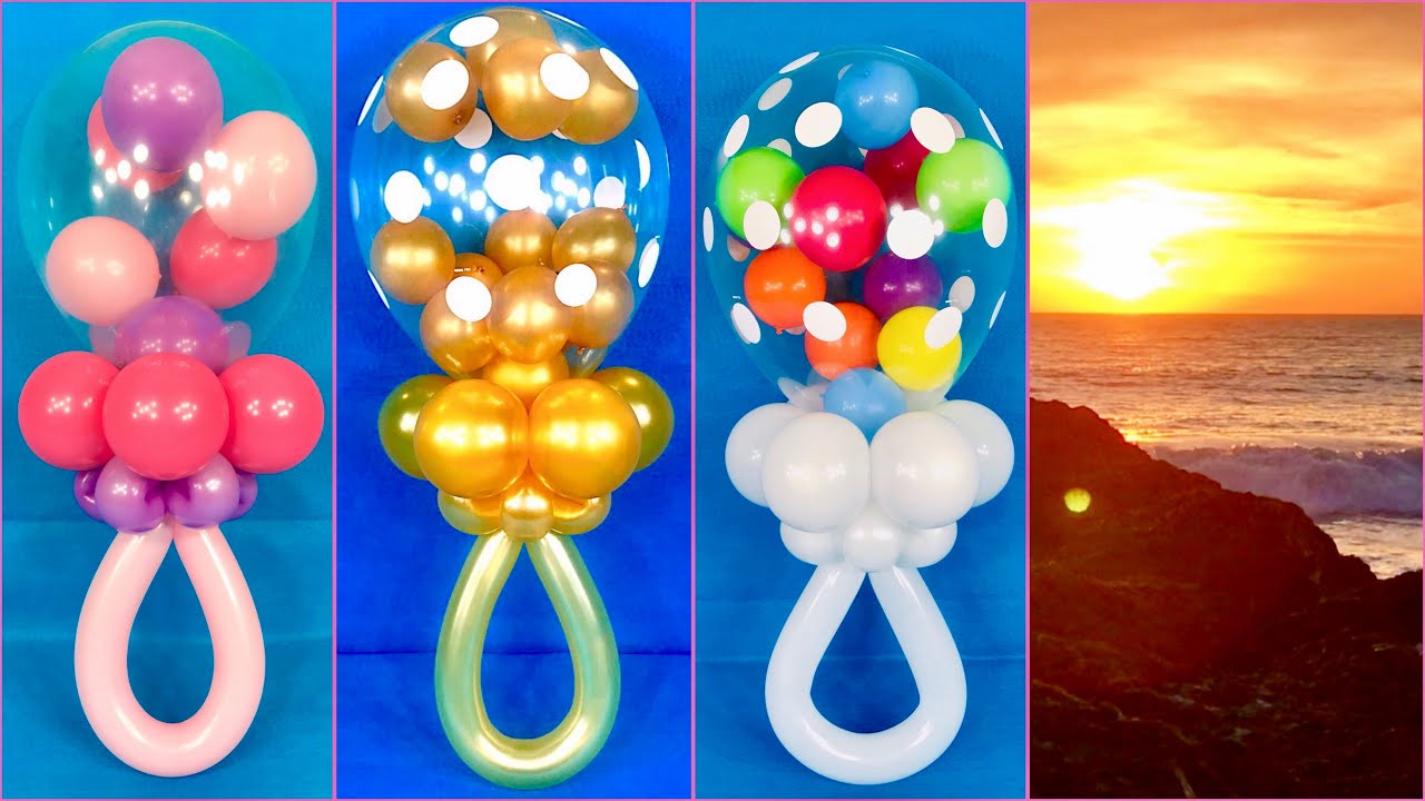 Stuffed Balloon Baby Rattles | Baby Shower Decorations | How To