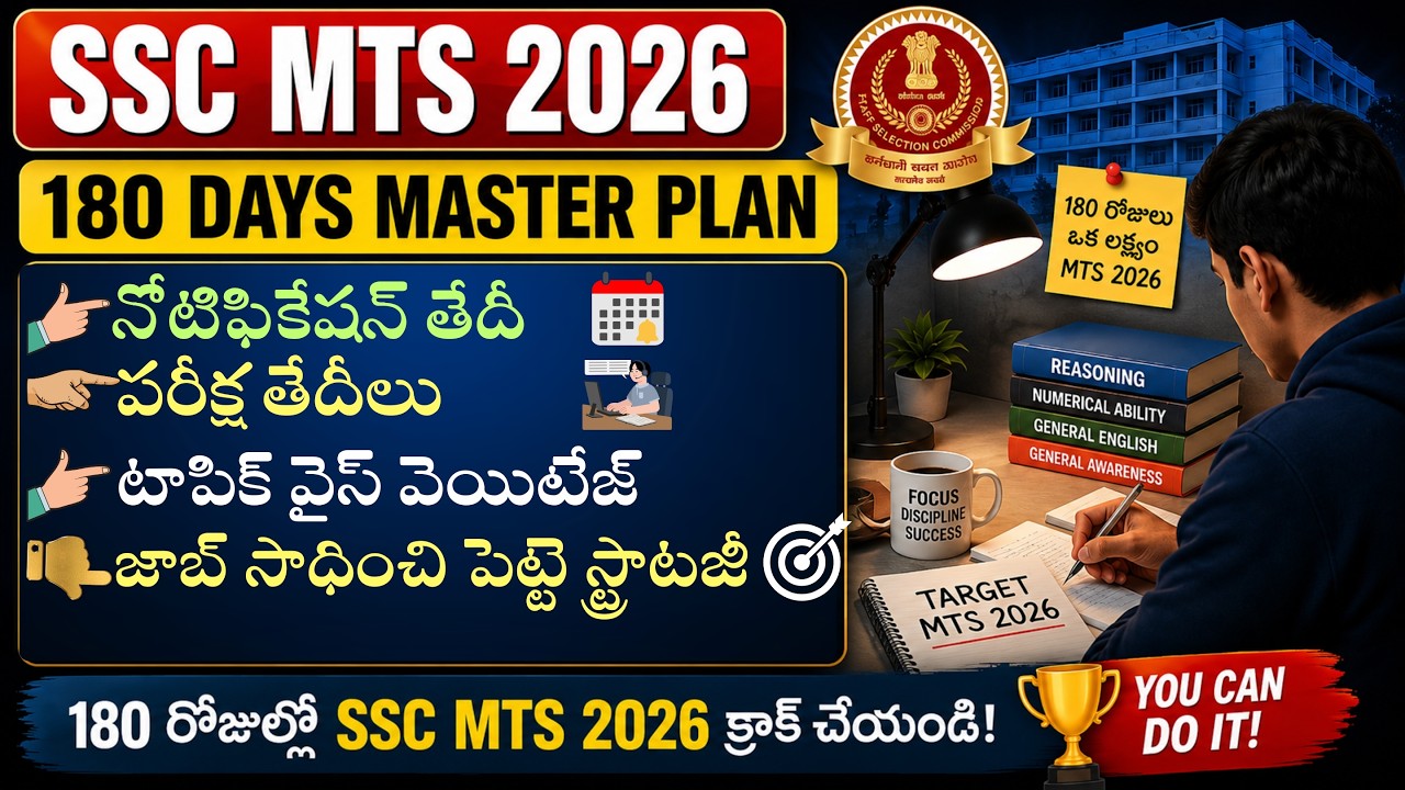 🚨 SSC MTS 2026 BIG UPDATE | New Vacancy | 180 Days Master Study Plan | Syllabus & Exam Pattern