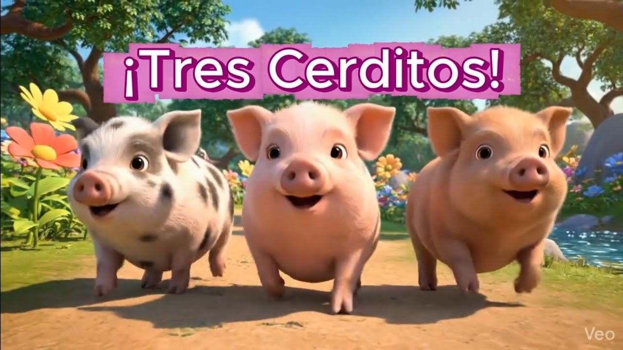 ¡Tres Cerditos!  #revuelo, #Canciones para niños, #canción infantil