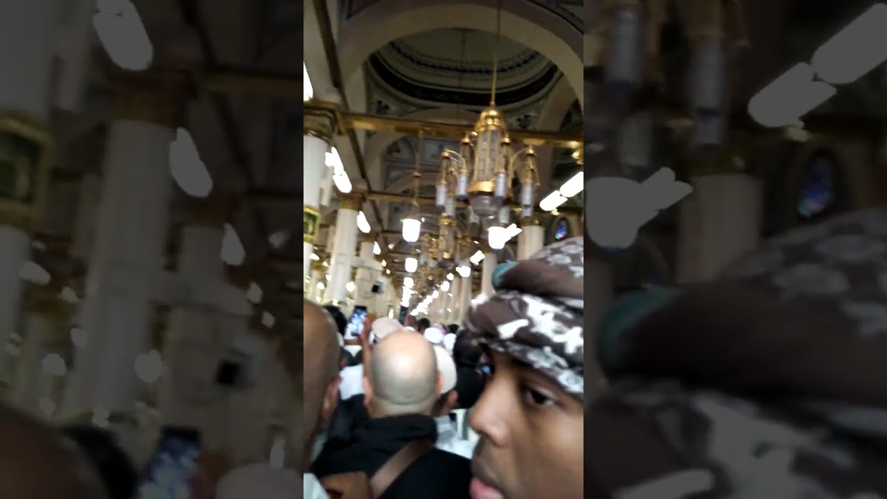Line mein lag k Roza e Rasool pak saw ki ziyarat #muslim love #subhanallah