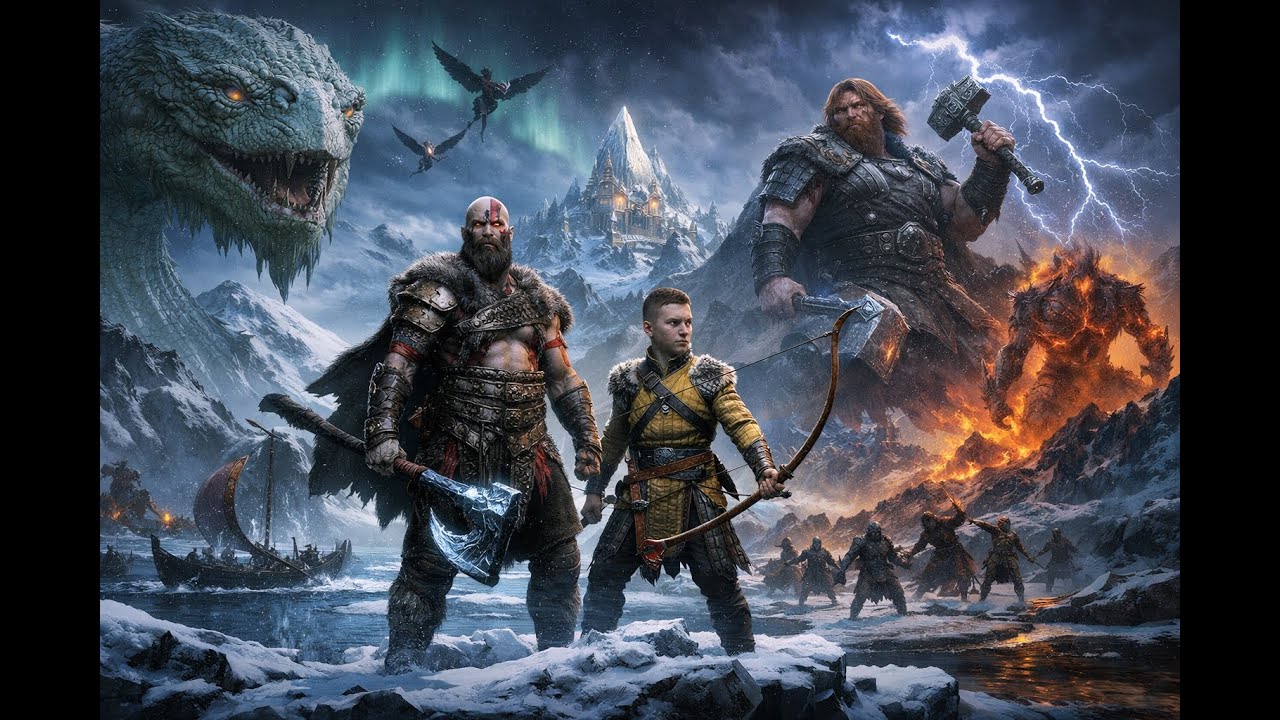 Атрей в країні Велетнів🫵 God of War: Ragnarok😀😀😀