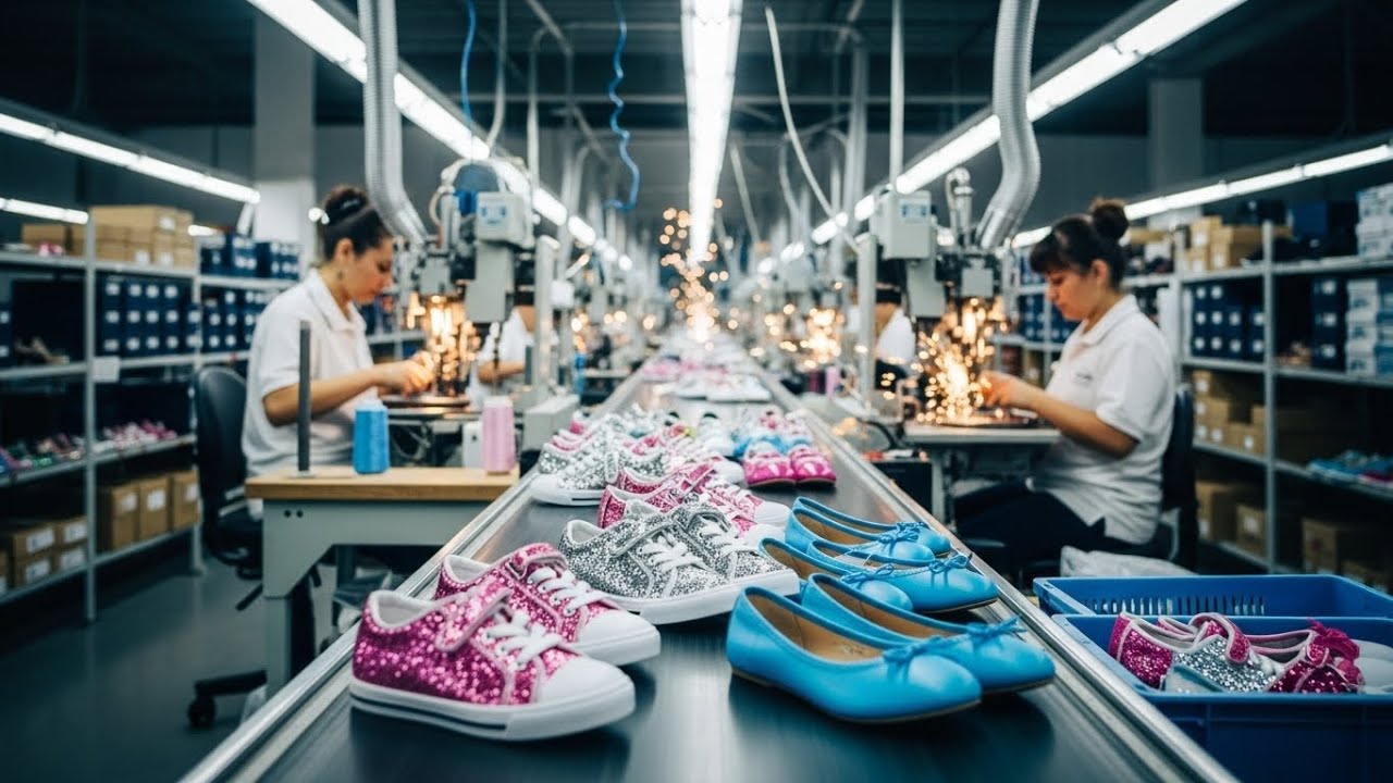 How Ladies Shoes Are Made in Factory | Complete Manufacturing Process