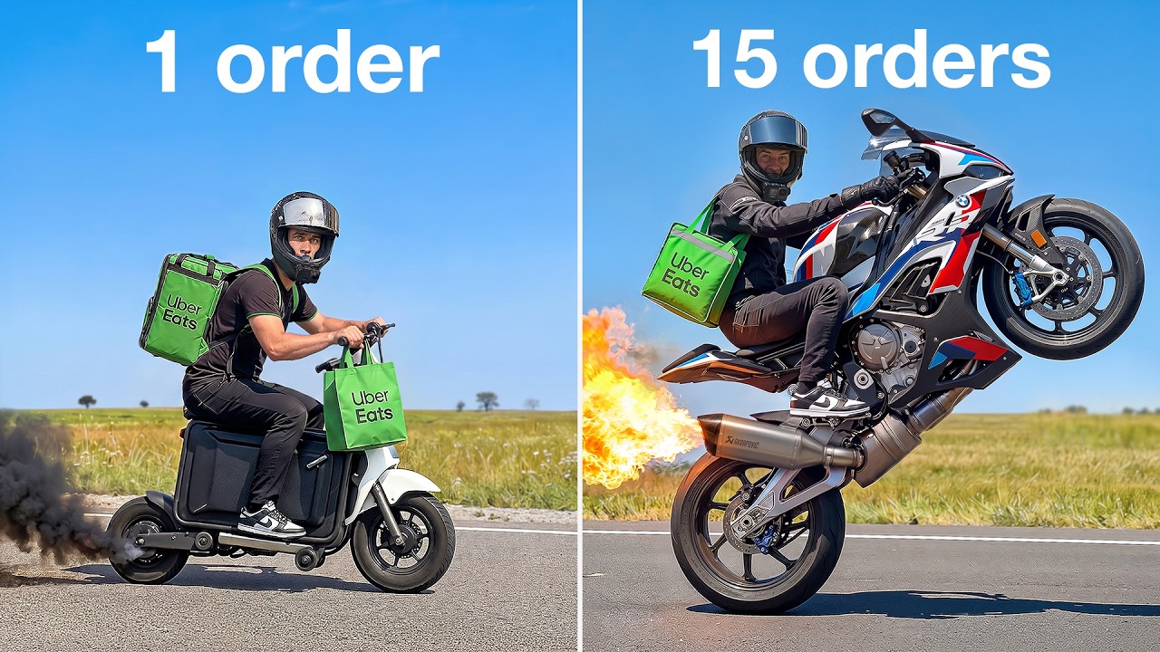 Uber Eats But Every Order My Bike Gets Faster