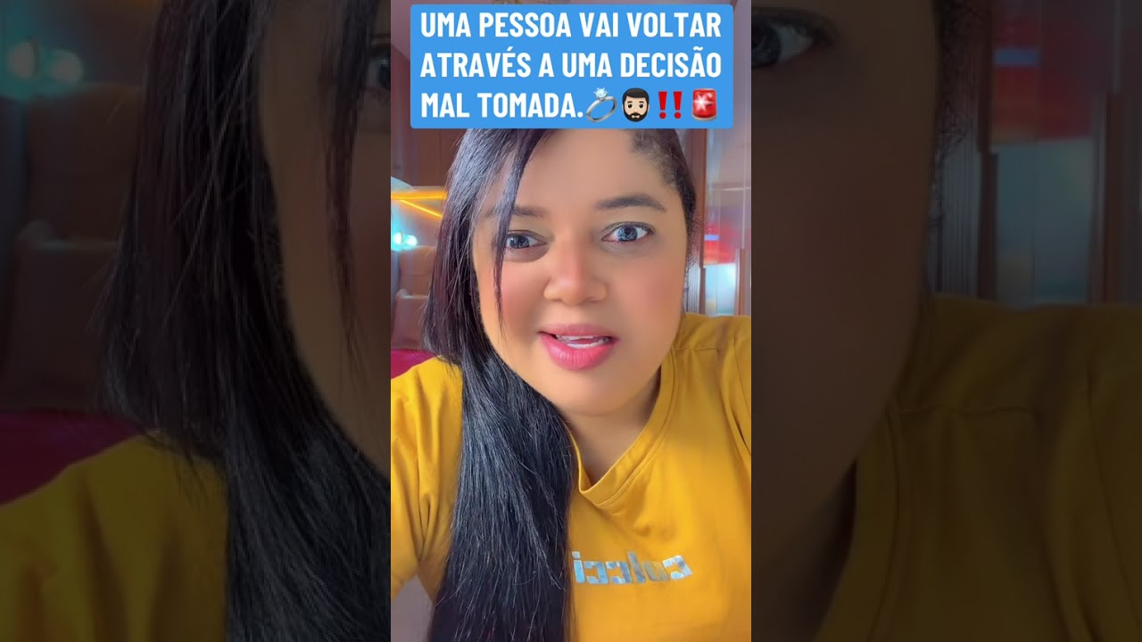 Uma pessoa vai voltar à decisão que tomou errada atrás