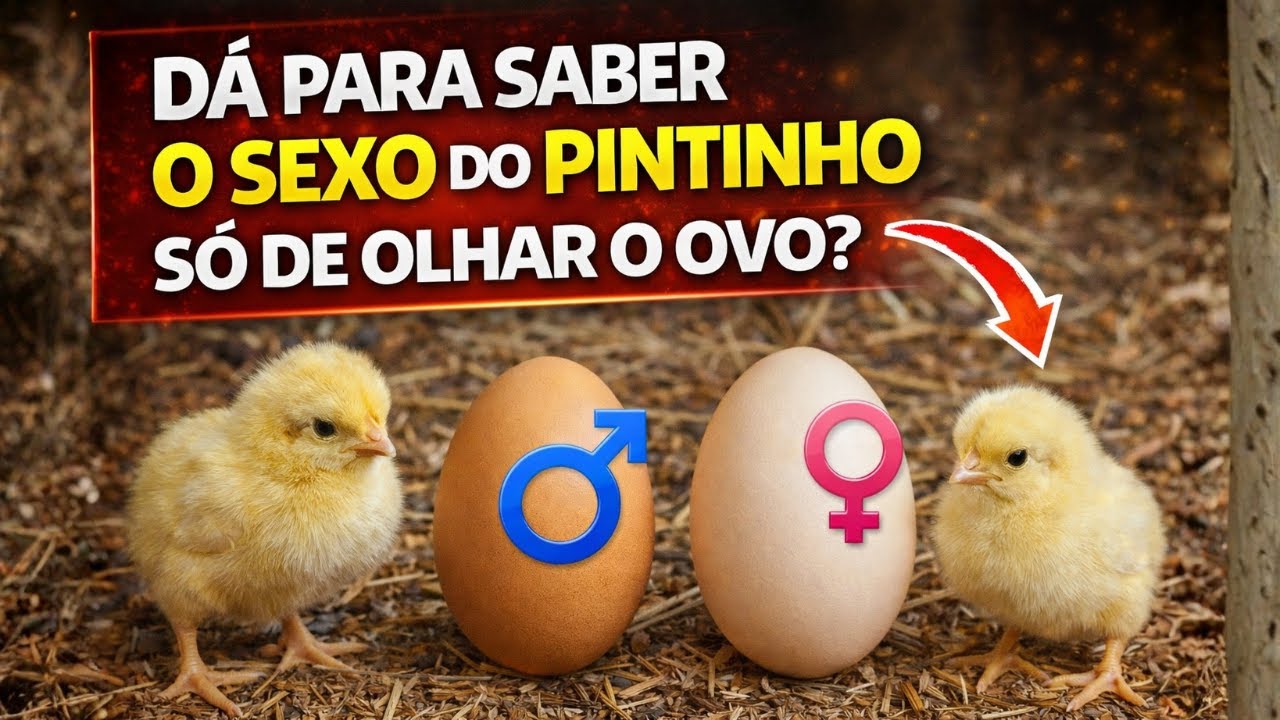 Formato do ovo DEFINE o sexo do pintinho? MITOS e VERDADES sobre o SEXO dos pintinhos 🐣Quem DEFINE?