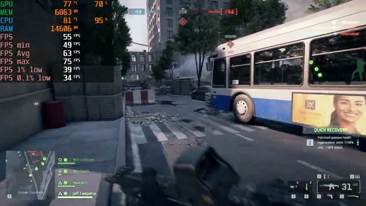 RX 5700 XT + Ryzen 5 5500  -  Battlefield 6   (Open Beta)   [Weekend #2]  -  1080p High Settings