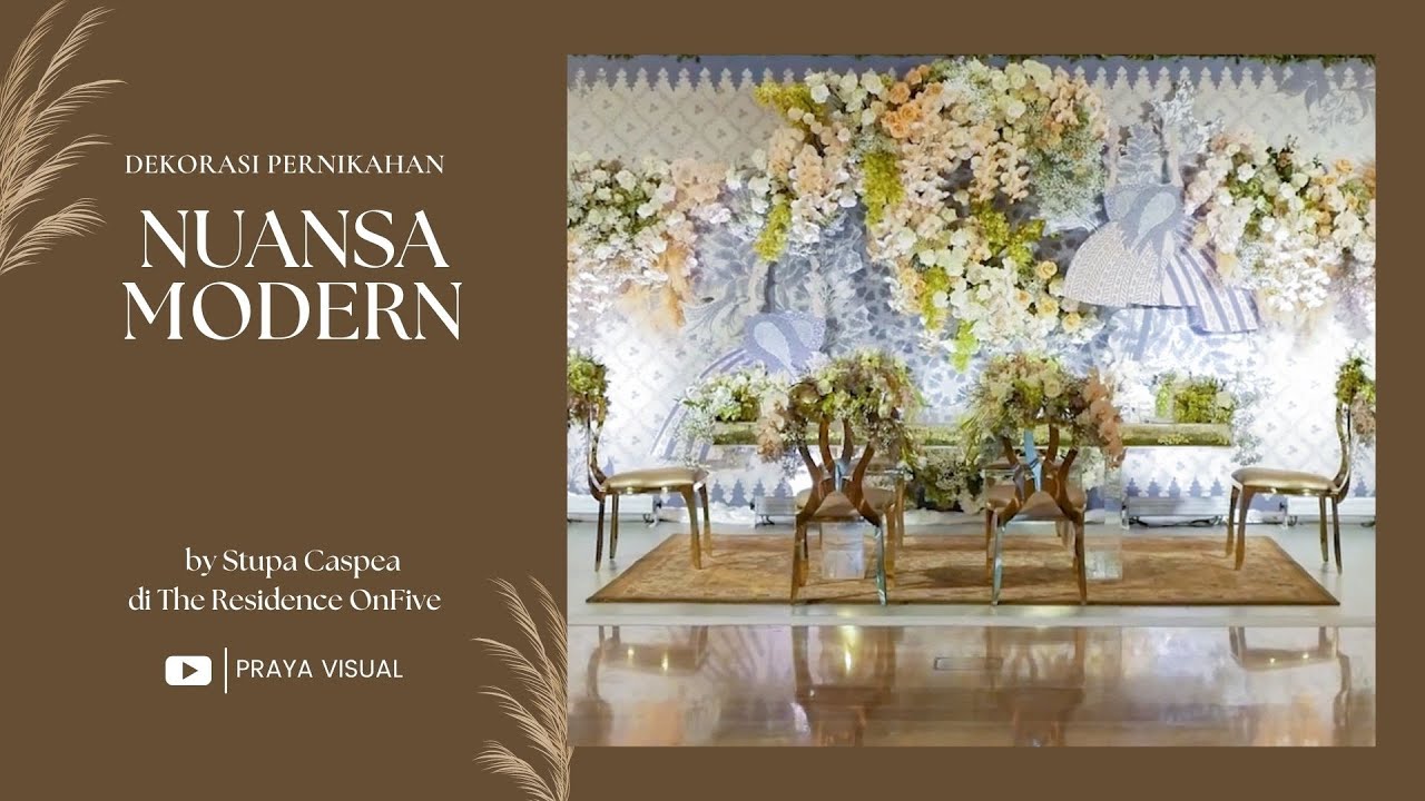 4K Dekorasi Akad Nikah di The Residence OnFive By Stupa Caspea - Nidhia & Wafi