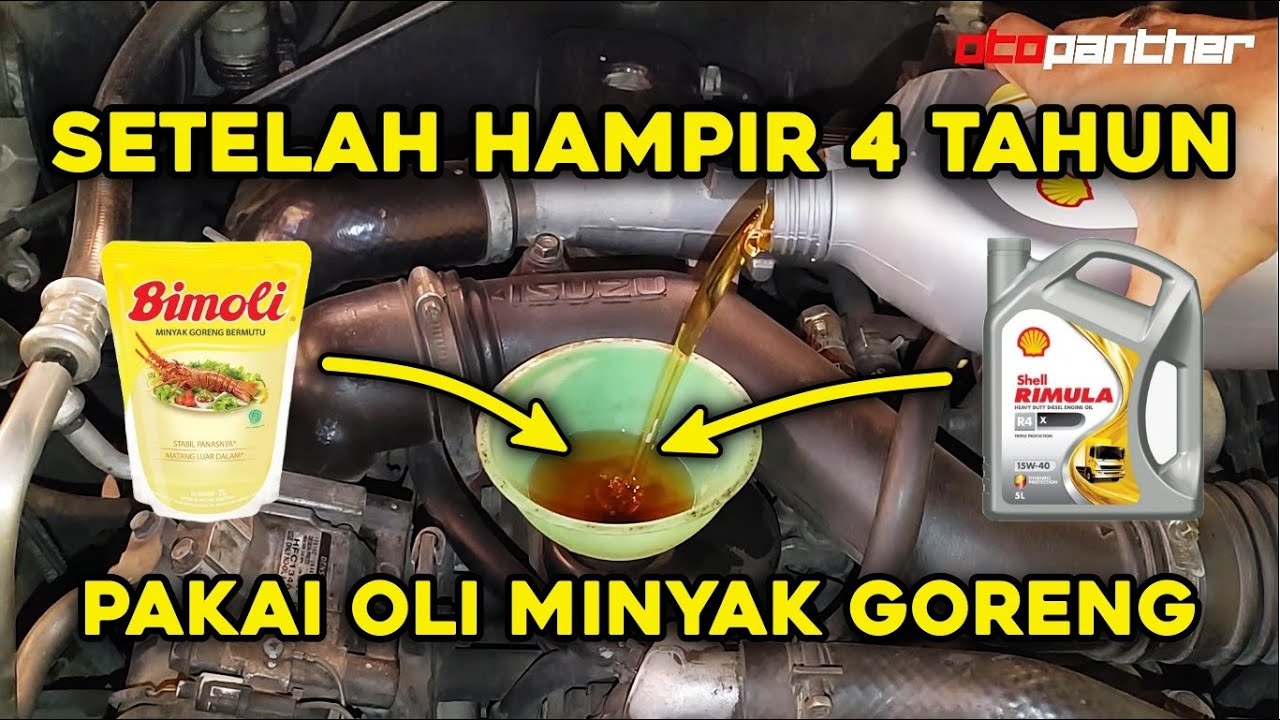 KONDISI SETELAH 4 TAHUN PAKAI OLI CAMPUR MINYAK GORENG - ISUZU PANTHER