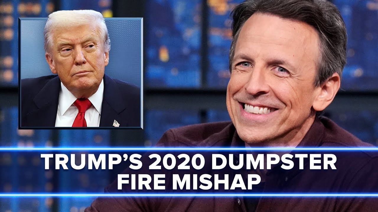Trump Mocks 2020 with Dumpster Fire Photo, Forgetting He Was in Office