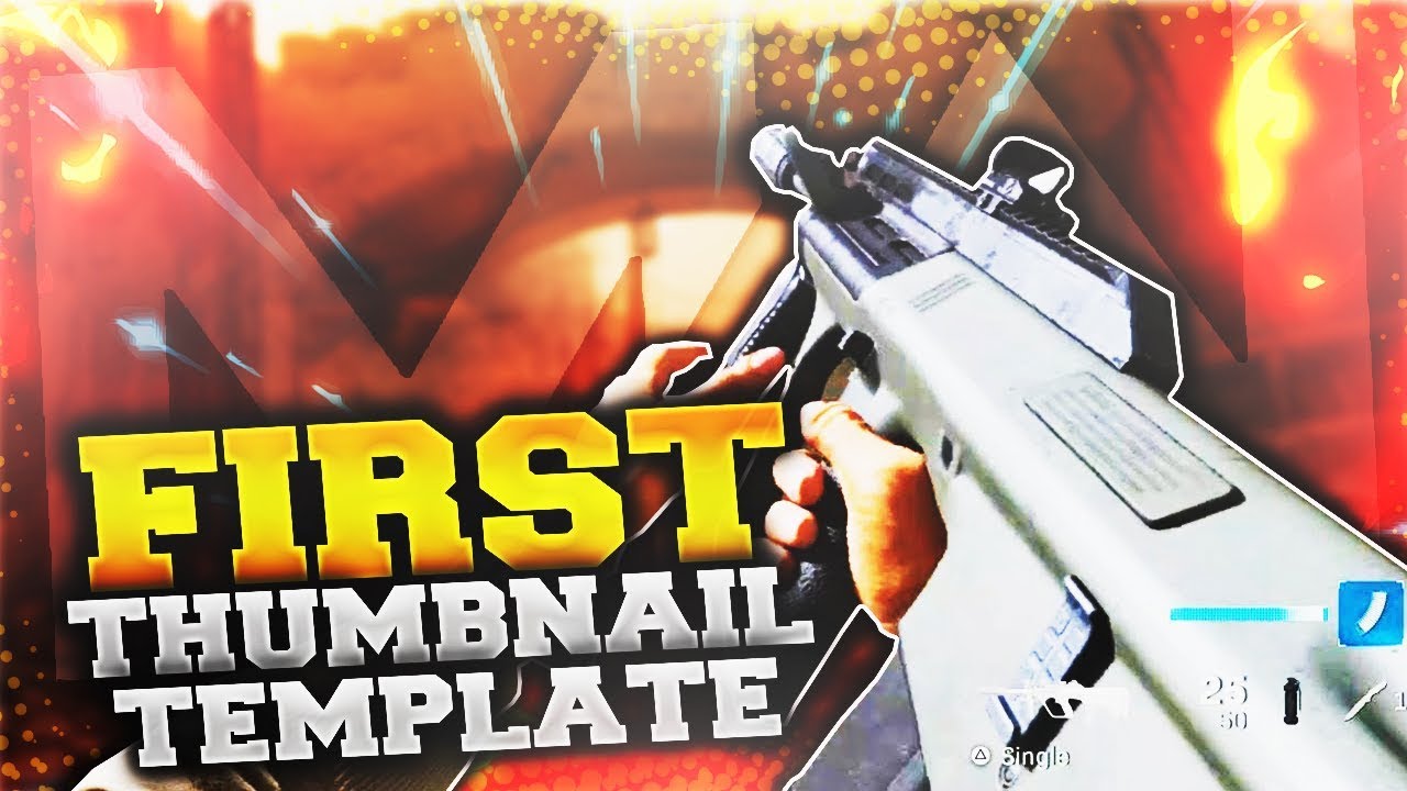 First  CoD Modern Warfare Thumbnail Template PSD!