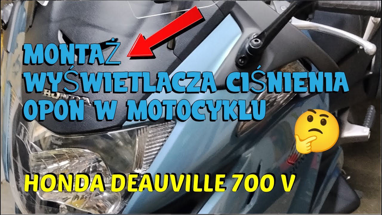 MONTAŻ WYŚWIETLACZA CIŚNIENIA OPON W MOTOCYKLU