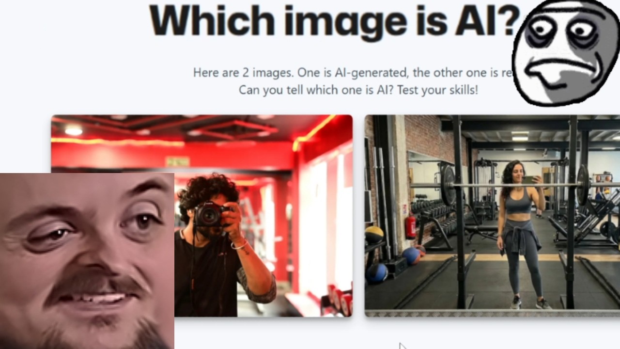 Forsen Plays Which image is AI ?