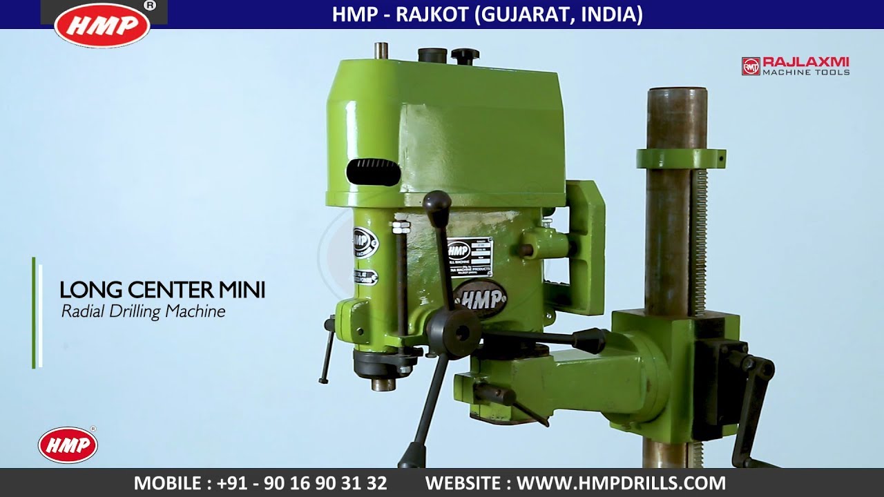 Mini Radial Drilling Machine Manufacturer Rajlaxmi Machine Tools Rajkot Gujarat INDIA