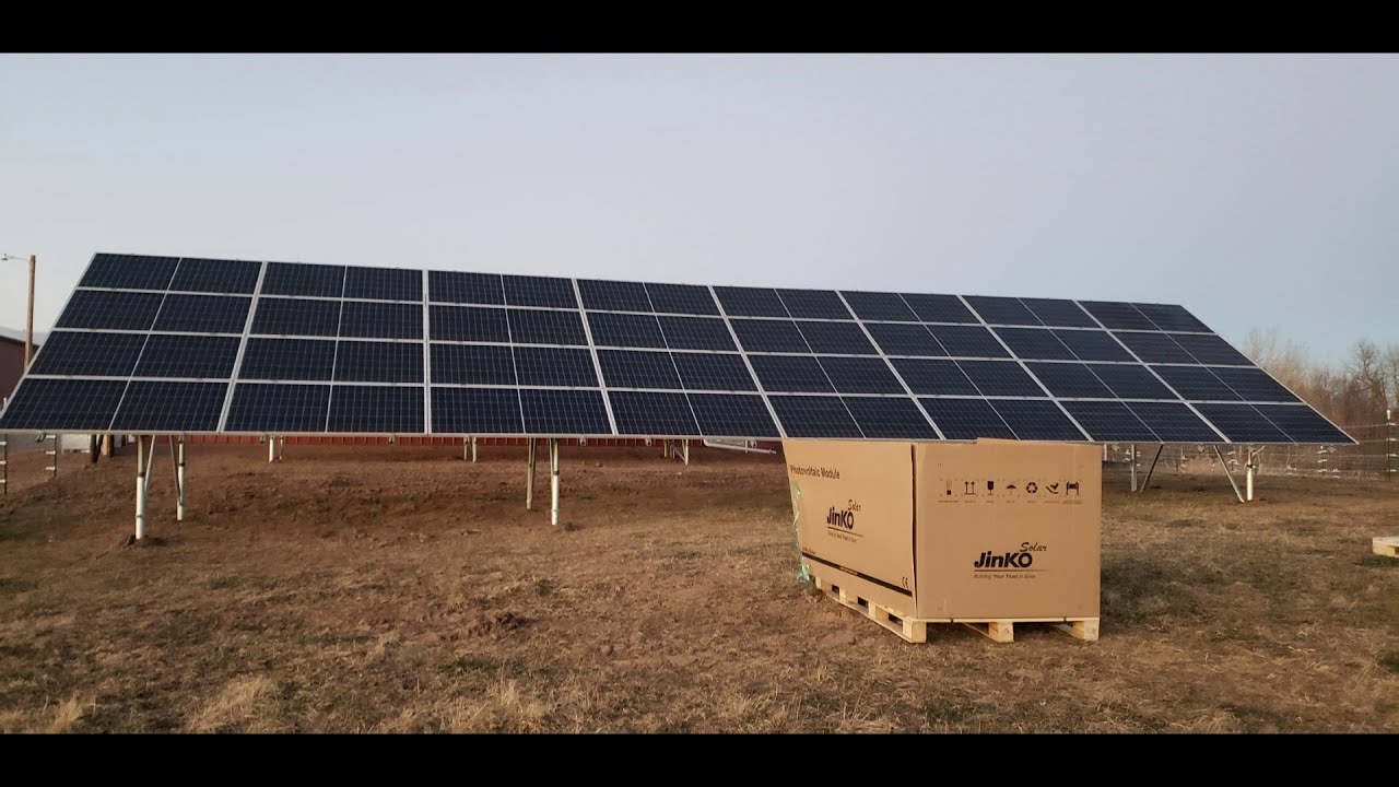 Solar Panels Installed on the Farm
