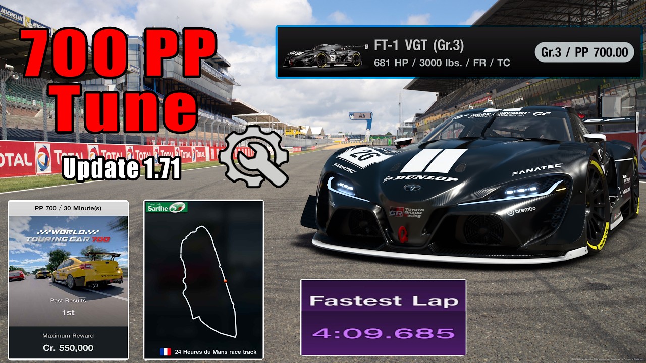 GT7|FT-1 VGT (Gr.3)|LeMans 700pp|1.71