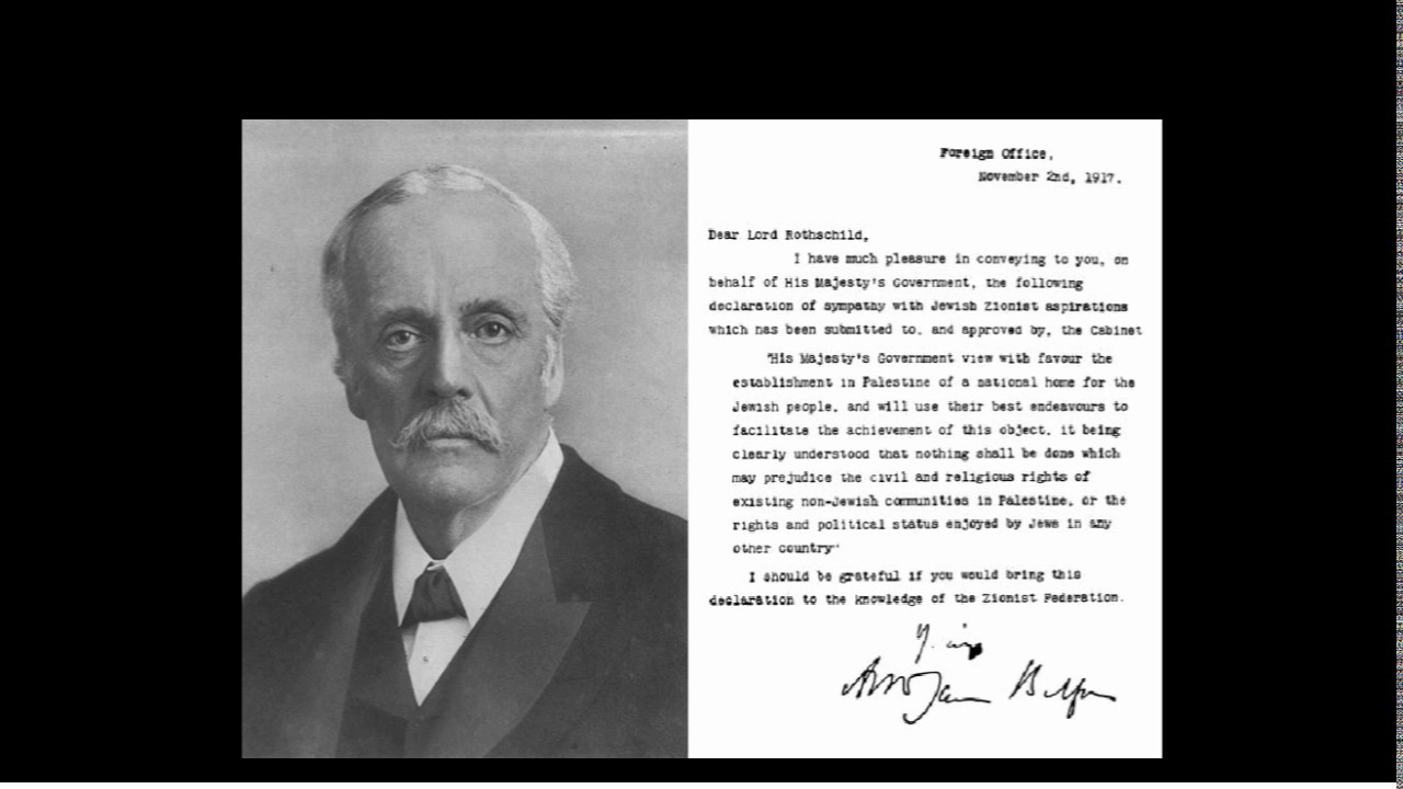 What was the Balfour Declaration?