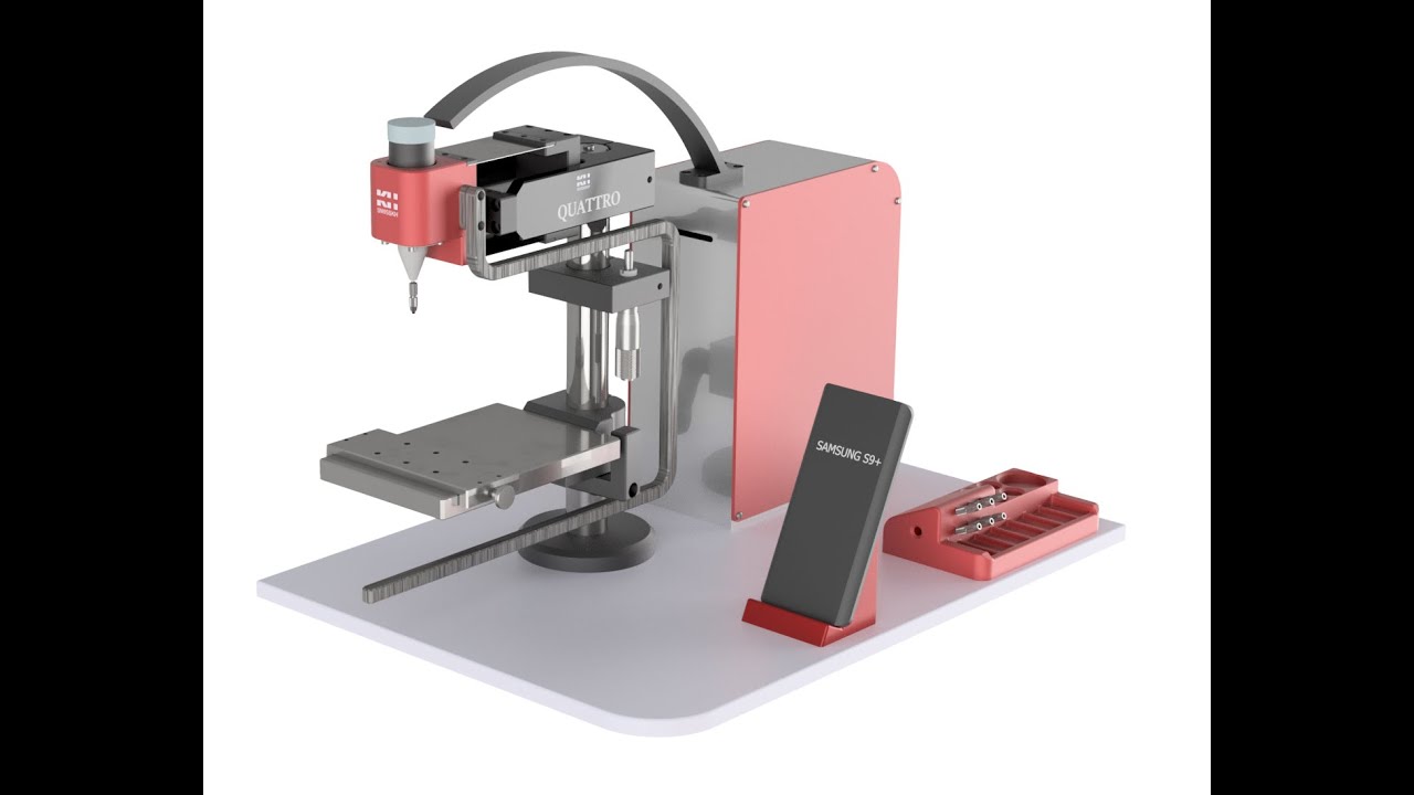 Machine de perlage SwissKH&reg; avec syst&egrave;me Quattro&reg; brevet&eacute;
