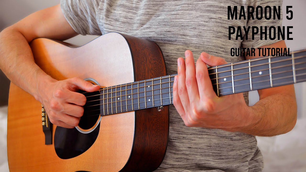 Maroon 5 - Payphone EASY Guitar Tutorial With Chords / Lyrics