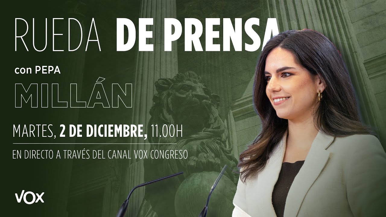 🔴 DIRECTO | Rueda de prensa de Pepa Millán en el Congreso de los Diputados
